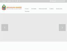 Tablet Screenshot of nagarjunamadrid.org